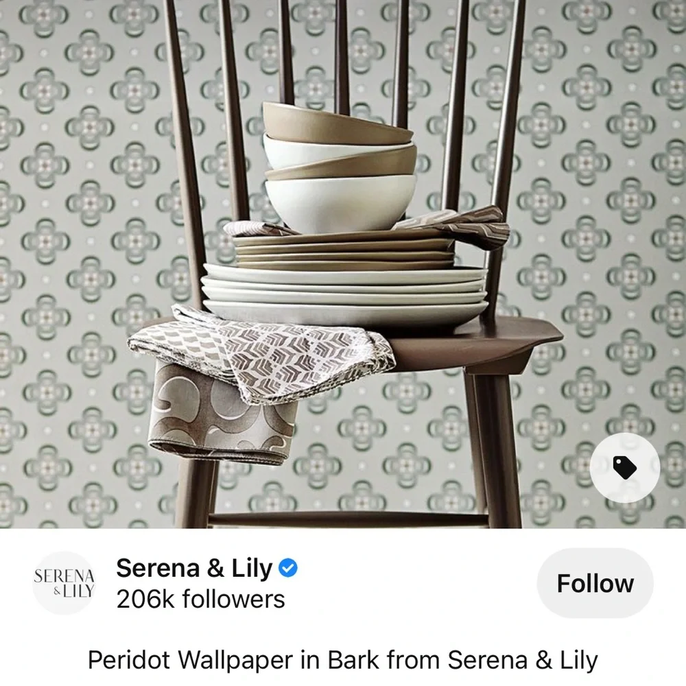 Serena & Lily Peridot wallpaper gray circles